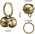 Dephnes 4 8 Dog Collar Bell Strings in Pieces Pet Bells for Collar Loud Brass Cat Bells for Collar with Key Rings