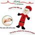 MISS FANTASY Christmas Dog Toys - 4 Pack Stuffless Rope Toys for Aggressive Chewers, Plush Squeaky Teething Toys
