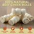 5 Pack 6 Inch Beef Cheek Rolls for Dogs Digestible Rawhide Alternative Chews, Long Lasting Dental Treats, Single