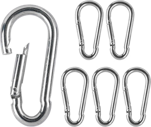 shiguan 3.1 Inch M8 Stainless Steel Spring Snap Hook, Holds to 396lb/180kg (Max)
