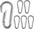 shiguan 3.1 Inch M8 Stainless Steel Spring Snap Hook, Holds to 396lb/180kg (Max)