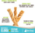 Raw Paws 5-Inch Beef Tripe Twists for Dogs - 5-Count, Odor-Free Crunchy Green Tripe Sticks Chews, Packed in USA