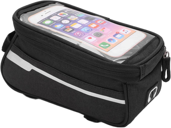 VBESTLIFE Waterproof Phone Bag, Large Storage Bike Handlebar Bag with Quick Release Design