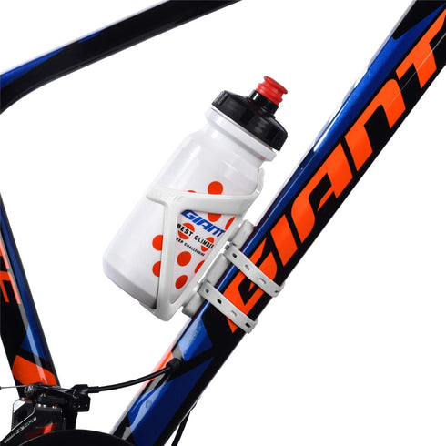 Plastic Bicycle Bottle Cages, Bike Bottle Holder with Cage Mounting Base (White)