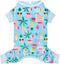 KYEESE X-Large Dog Pajamas - Quick-Dry Mesh Pjs for Small Dogs, Lightweight UV-Protective Flamingo Pattern Costume