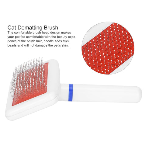 Self Cleaning Slicker Brush for Dogs Cats, Pet Deshedding Grooming Comb for Removing Mats and Loose Fur