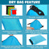 LEIFIDE 10 Pcs Ultralight Dry Bags, Waterproof Lightweight Airtight Bags for Camping, Kayaking, Hiking & Swimming