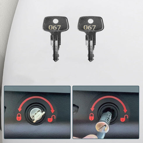 Key for Thule Key Replacement,for Roof Racks, Carriers, Crossbars Key etc,(Codes N067)
