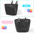 Kids Bike Basket, Children Bicycle Handlebar Basket with Stickers, Bike Bell, Windmill, and Wheel Beads