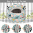 Bird Nest House, Winter Warm Hanging Hammock Snuggle Hut for Parakeets, Budgies, Cockatiels, Quaker Parrots (Small,