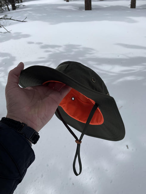 Reversible Blaze Boonie Hat, 100% Ripstop for Scouting, Tactical, Hunting, Hiking, Camping, Fishing, Sun Hat
