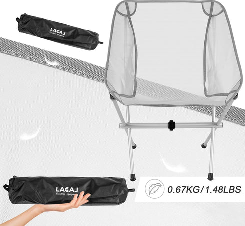 G2 GO2GETHER (1, Ultra-Light Folding Camping Chair, All-Aluminum Frame, Surper Breathable Fabric, Easy to Carry