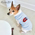 Parisian Pet Dog Tshirt - Blue “Babe Magnet” Embroidered Tank Top, Lightweight Cotton Tee for Small Dogs
