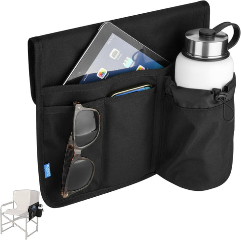 Xxerciz Beach Chair Cup Holder, Camping Chair Armrest Drink Organizer with Easily Attached