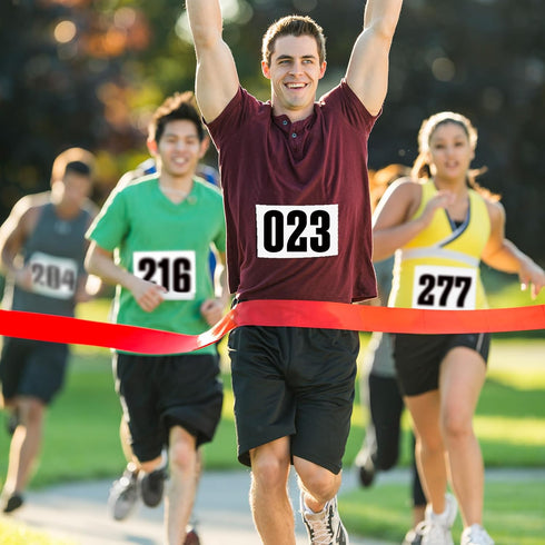 NELOMO 8.3 5.8 Cross-Country Adhesive Race Bib X Competition Number Bib Adhesive Running Bib Sticky Race Bib Athlete