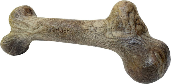 Pet Qwerks Dinosaur BarkBone - Wood Dog Bone for Moderate Chewers -