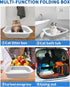 17.7"13.4" BNOSDM Collapsible Small Cat Litter Box for Kittens Open Potty Pan Foldable Cat Toilet with Scoop Senior