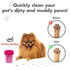 Dexas Dog Paw Cleaner - Small, Pink, Dog Accessories and Pet Supplies