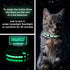 Pawtitas Glow In The Dark Cat Collar, Purple Lucky, with Safety Buckle and Bell