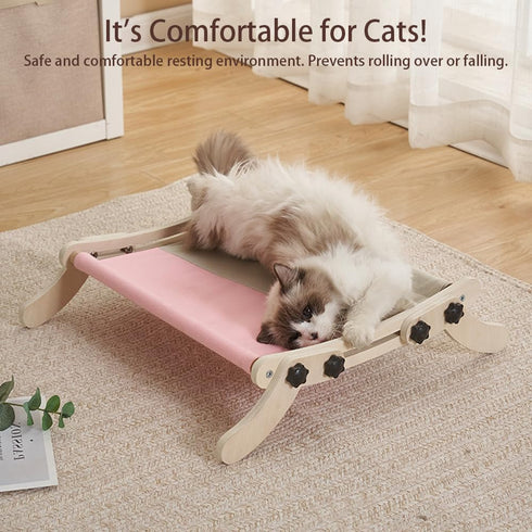 Hammock, GarveeHome Cat Window Perch, Cat Window Providing All-Around Sunbath Space Saving, Easy to Adjust Cat Bed