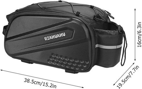 Lixada Bicycle Bag Double Pannier Rack, Large Capacity Rear Pannier Bag for Outdoor Cycling Travel