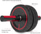 Readaeer Ab Roller Wheel with Metal Handle, Knee Pad, Black & Red, Home Gym Fitness Equipment