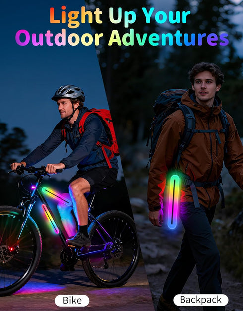 11 BELEEV LED Scooter Frame Light for Night Riding, Flashing Effects, Battery Powered, Fits for Bicycles Electric Kick
