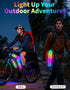 11 BELEEV LED Scooter Frame Light for Night Riding, Flashing Effects, Battery Powered, Fits for Bicycles Electric Kick