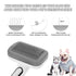 Dogs Cats Self Cleaning Slicker Brush for Shedding & Grooming - Remove Loose Undercoat, Knots, Mats - Grey