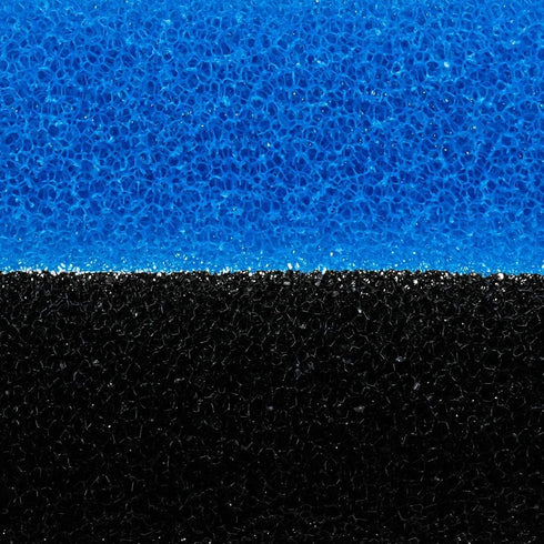 Xiaoyztan 6Pcs Aquarium Pre-Filter Sponges, 6.0 x 2.5 Inch Foam Filter Cartridges with 0.8" Hole Diameter (Blue & Black)