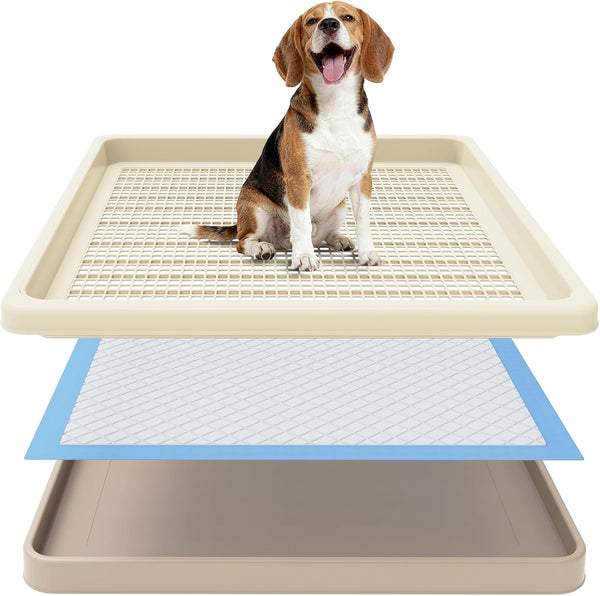 Dog Pee Pad Holder for Small and Medium Dogs, Two-Layer Mesh Dog
