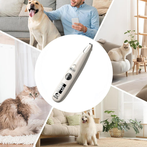 Generic Trimmer Dog Clippers for Grooming,with LED Light Quiet Cordless Electric Rechargeable Shaver - Dog Face |