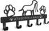 PET ARTIST Dog Leash Holder for Wall, Metal Hooks for Decorative Storage, 5 Hooks for Dog Collar & Leash Set