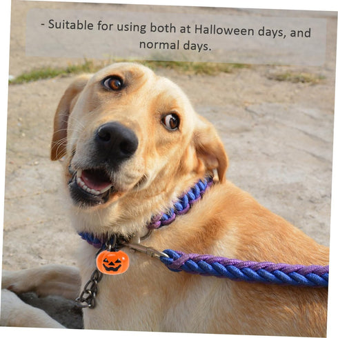 5 Pcs Pumpkin Bells Halloween Ornaments, Cartoon Keychain Pet Bells, Dog Collar Bell Decor Accessories