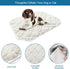 Elevated Dog Bed Pad Waterproof 2 Pack, Soft Plush Dog Pet Pad for Cot Bed, Machine Washable with Corner Straps