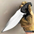 KCCEDGE BEST CUTLERY SOURCE Tactical Hunting Knife, 9" Full Tang Fixed Blade Camping Accessories Gear
