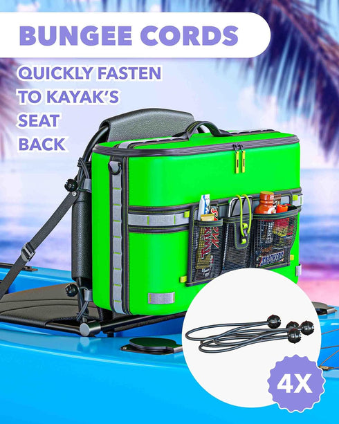 Skywin Kayak Cooler Behind Seat - Waterproof Cooler for Kayaks, Compatible with Lawn-Chair Style Seats