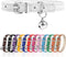 XS Adjustable Dog Collar for Teacup Dogs, 3/8 inch Width, White, Suitable for Small Medium Large Dogs
