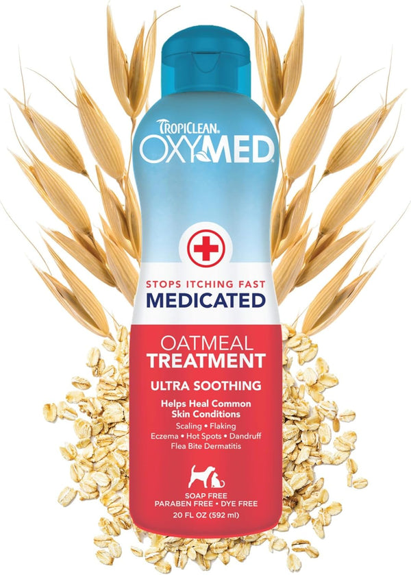 TropiClean Oxymed Medicated Cat & Dog Conditioner For Itchy Skin | Skin