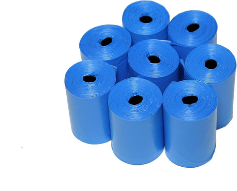 Easy Open Leak-Proof Dog Waste Bags, 13.25 x 9", Made in USA, Easier to Tie than Standard Bags (Blue)