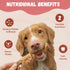 10.6 oz Pawmate Dog Treats Chicken Wrapped Peanut Butter Biscuit Sticks, Grain Free Rawhide Free Dog Chews, Healthy