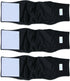 Teamoy 3 Pack Male Dog Diaper Wrap - Washable Puppy Belly Bands, Super-Absorbent, Comfortable, Black