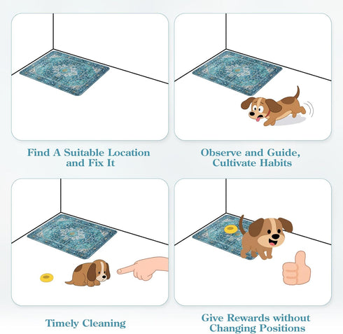 (2 Pack) 3Ft 3Ft HAOCOO Washable Pee Pads for Dogs, x Reusable Puppy Training Pads Super Absorbent Waterproof Whelping