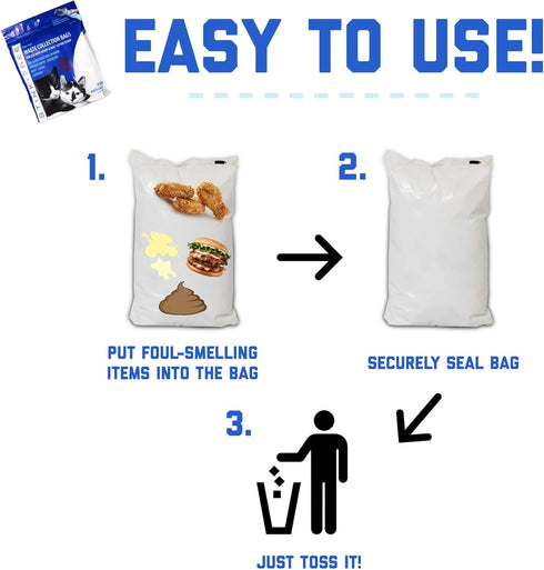 Scoop & Bag Odor Sealing Cat Litter Poop Waste Bags 3 Pkgs by Stink Free