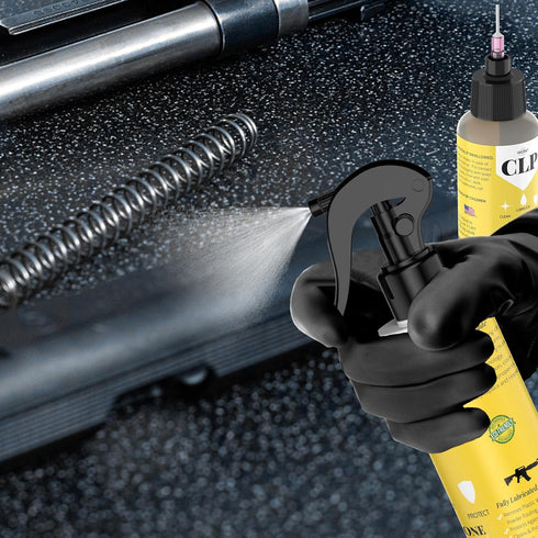 Qucship 8 oz 1 oz Gun Oil & Needle Oiler Gun Lubricant, Multi-Purpose Gun Cleaning Kit Protector, Clp Gun Cleaner