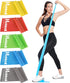 Resistance Bands for Working Out, Elastic Exercise Bands Set for Stretching, Suitable for Rehab, Yoga, Pilates