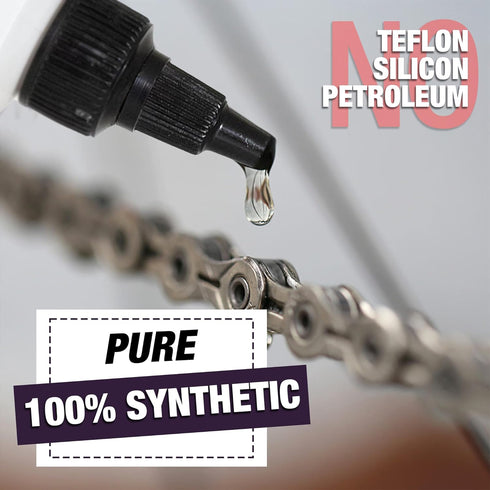 2000 4 Slip Bike Chain Lube, Bicycle Chain and Cable Lubricant, Pure Synthetic Oil for All Bikes, Reduces Friction