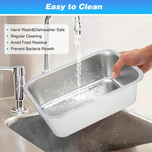 Bwogue Extra Large 2 Gallons Dog Water Bowls, High Capacity Stainless Steel Bowl for Large, X-Large Dogs, 1 Pack