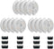 12 Pack Cat Water Fountain Filters with Sponges for 67oz/2l Pet Fountain