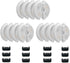 12 Pack Cat Water Fountain Filters with Sponges for 67oz/2l Pet Fountain